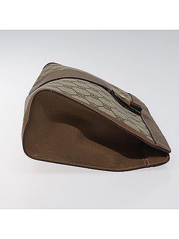 Gucci Ophidia Beige Canvas Clutch Bag (view 2)