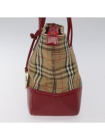 Burberry Nova Check Beige Canvas Handbag (view 2)