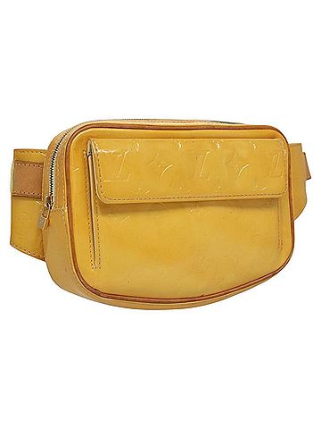 Louis Vuitton Fulton Yellow Patent Leather Shoulder Bag (view 1)