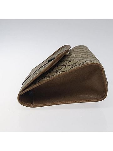Gucci Sherry Beige Canvas Clutch Bag (view 2)