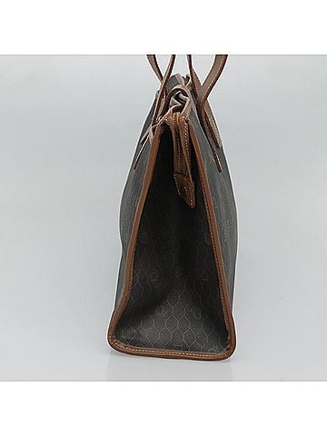 Dior Honeycomb Black Canvas Tote Bag (view 2)