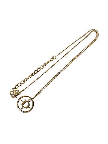 Dior Cd Gold Metal Necklace Jewelry (view 1)