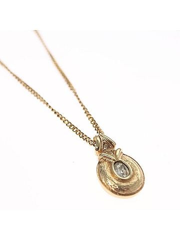 Dior Cd Gold Metal Necklace Jewelry (view 2)