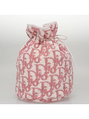 Dior Trotter Pink Canvas Handbag (view 2)