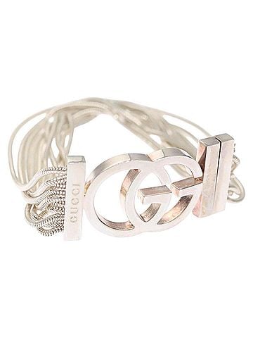 Gucci Interlocking G Silver Silver Bracelet Jewelry (view 1)