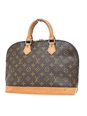 Louis Vuitton Alma Brown Canvas Handbag (view 1)