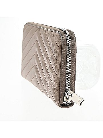 Saint Laurent Ysl Line Brown Leather Wallet (view 2)