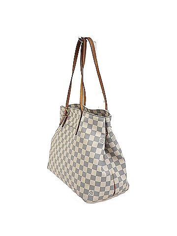 Louis Vuitton Hippo White Canvas Tote Bag (view 2)