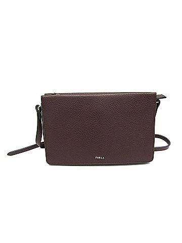 FURLA Babylon Brown Leather Shoulder Bag (view 1)