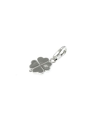 Cartier Clover Diamond Silver White Gold Necklace Jewelry (view 2)