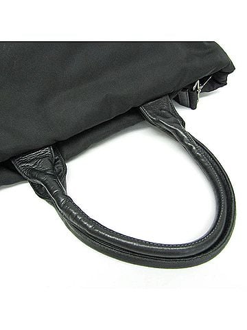 Prada Tessuto Navy Synthetic Handbag (view 2)