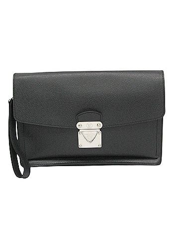 Louis Vuitton Veraiya Black Leather Clutch Bag (view 1)