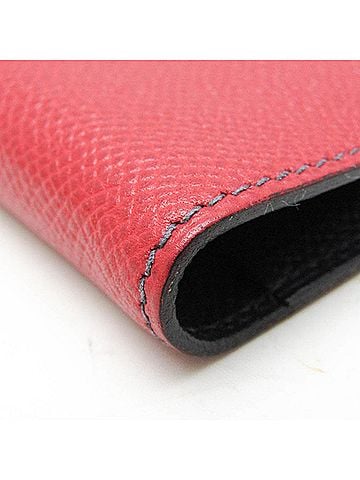 Hermès Agenda Cover Red Leather Wallet (view 2)