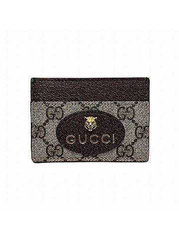 Gucci Brown Yellow Leather Card Case (view 1)