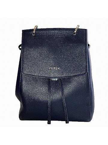 FURLA Black Leather Backpack (view 1)