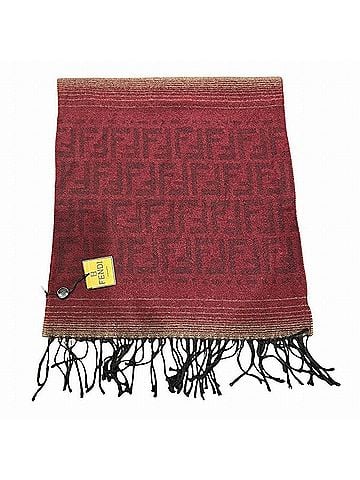 Fendi Brown Khaki Wool Shawl (view 1)