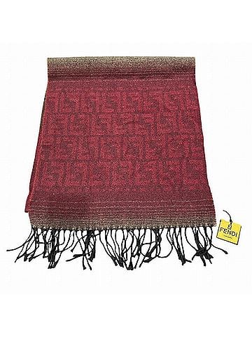 Fendi Brown Khaki Wool Shawl (view 2)
