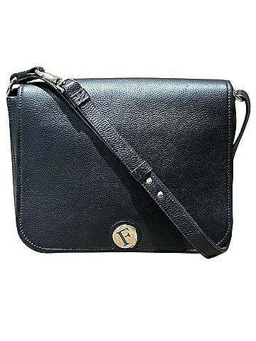 FURLA Black Leather Shoulder Bag (view 1)