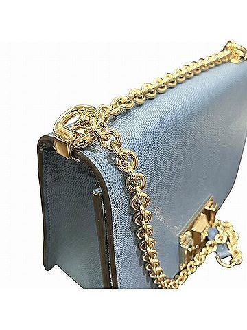 FURLA Blue Leather Shoulder Bag (view 2)