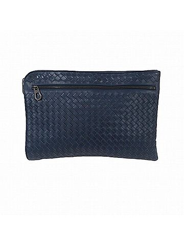 Bottega Veneta Intrecciato Navy Intrecciato Clutch Bag (view 1)