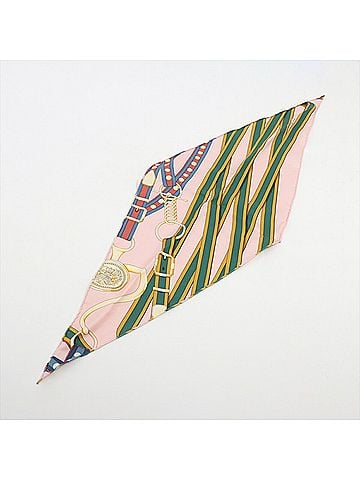 Hermès Pink Silk Scarf (view 1)