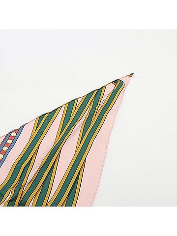 Hermès Pink Silk Scarf (view 2)