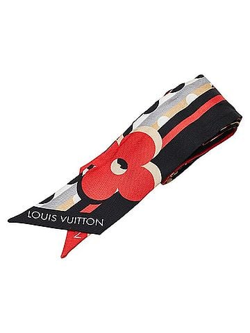 Louis Vuitton Black Multi-Color Silk Scarf (view 1)