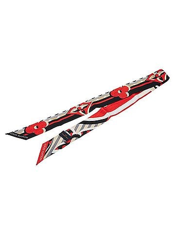 Louis Vuitton Black Multi-Color Silk Scarf (view 2)