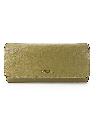 FURLA Khaki Leather Long Wallet (Bi-Fold) (view 1)