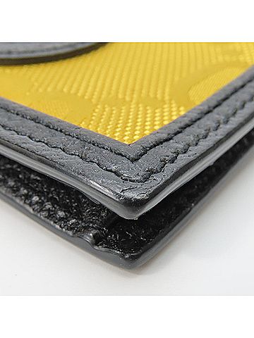 Gucci Black Yellow Leather Business Card Case (view 2)