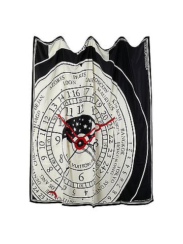Louis Vuitton Black Multi-Color Silk Scarf (view 1)