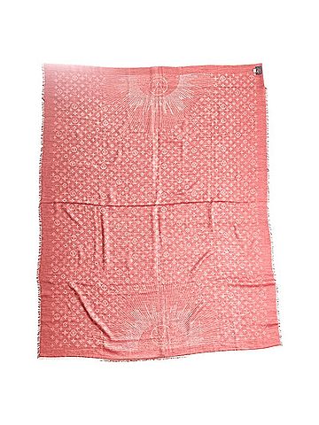 Louis Vuitton Bordeaux Red Color Cashmere Shawl (view 2)