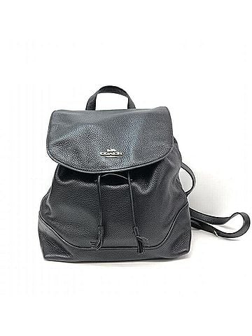 Coach Black Leather Backpack (view 1)