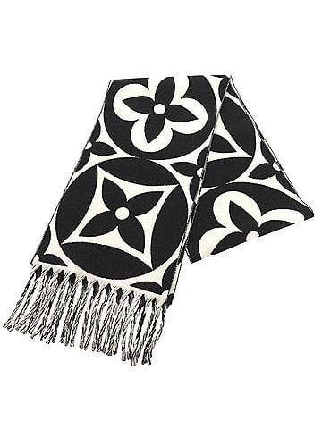 Louis Vuitton Black White Wool Shawl (view 2)