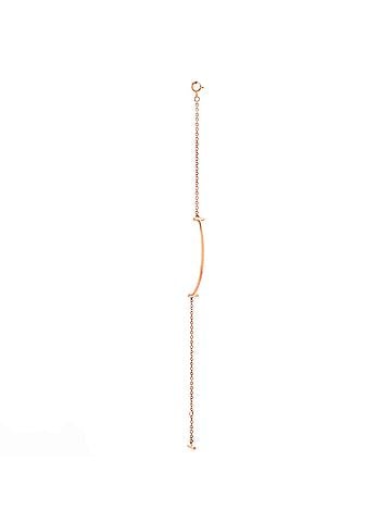 Tiffany & Co. T Smile Chain Bracelet 18K Rose Gold Medium (view 2)