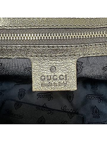 Gucci Gold Leather Clutch Bag (view 2)