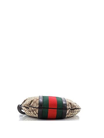Gucci Vintage Web Saddle Messenger Bag GG Canvas Medium (view 2)