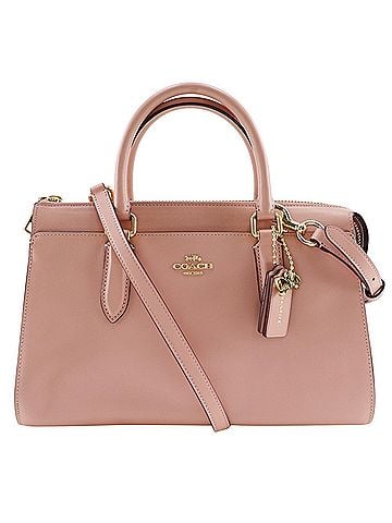 Coach Pink Leather Handbag (view 1)