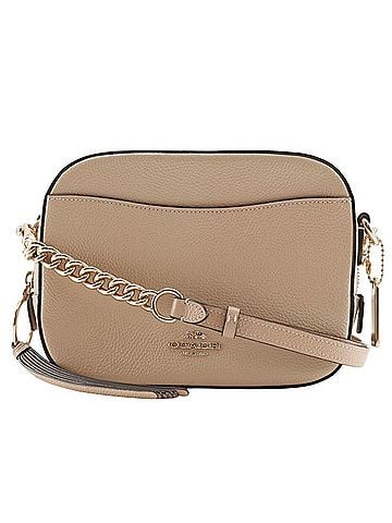 Coach Beige Leather Shoulder Bag (view 1)