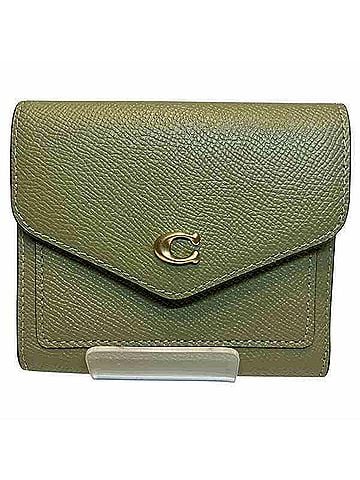 Coach Green Leather Coin Purse/Coin Case (view 1)