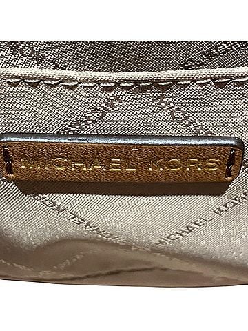 Michael Kors Brown White Coated Canvas Handbag Shoulder Bag (view 2)