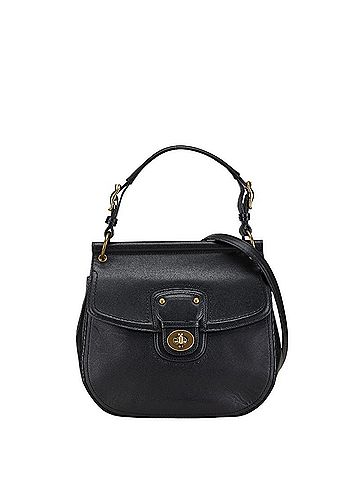 Coach Black Leather Handbag Shoulder Bag (view 1)