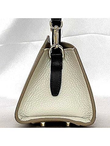 FURLA Beige White Leather Handbag Shoulder Bag (view 2)