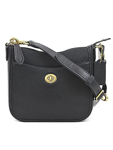 Coach Black Leather Shoulder Bag (view 1)