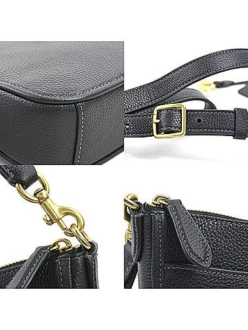 Coach Black Leather Shoulder Bag (view 2)