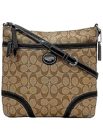 Coach Beige Brown Pvc Leather Shoulder Bag (view 1)