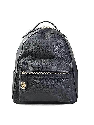 Coach Black Leather Backpack (view 1)