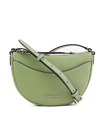 Michael Kors Green Leather Shoulder Bag (view 1)