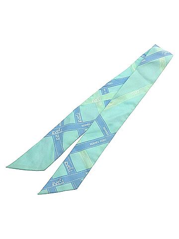 Hermès Blue Silk Scarf (view 1)