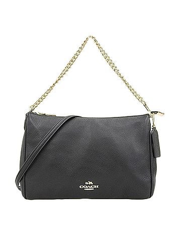 Coach Black Leather Shoulder Bag (view 1)